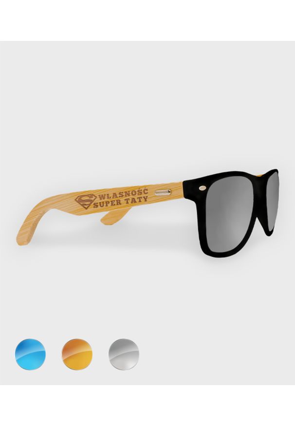 MegaKoszulki - Okulary przeciwsłoneczne z oprawkami Własność super taty
