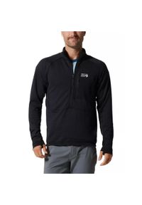 MOUNTAIN HARDWEAR - Męski sweter polarowy Mountain Hardwear Polartec Power Grid Half Zip. Kolor: czarny. Materiał: polar. Sezon: zima. Sport: narciarstwo