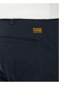 G-Star RAW - G-Star Raw Chinosy Mosa D25547 5126 Granatowy Straight Fit. Kolor: niebieski. Materiał: bawełna #4