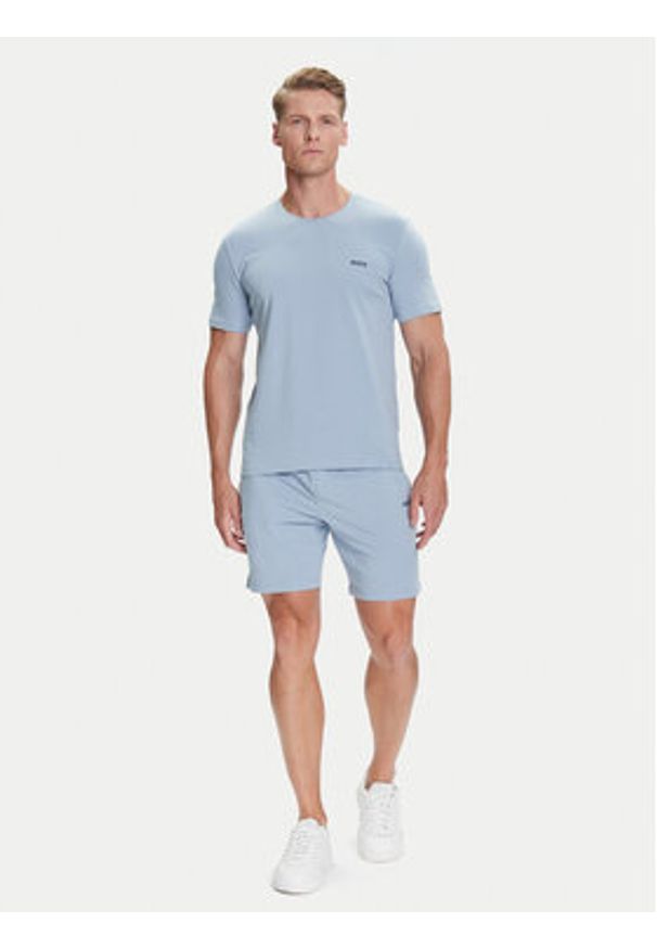 BOSS Szorty sportowe Mix&Match 50515314 Błękitny Regular Fit. Kolor: niebieski. Materiał: bawełna. Styl: sportowy