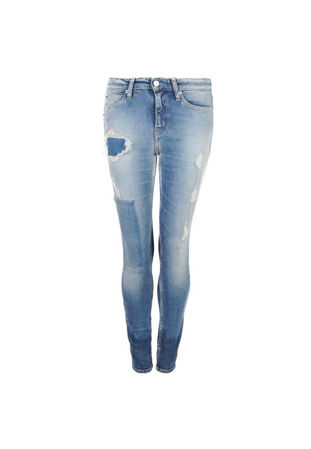 Calvin Klein Jeansy "Mid Rise Skinny". Materiał: jeans