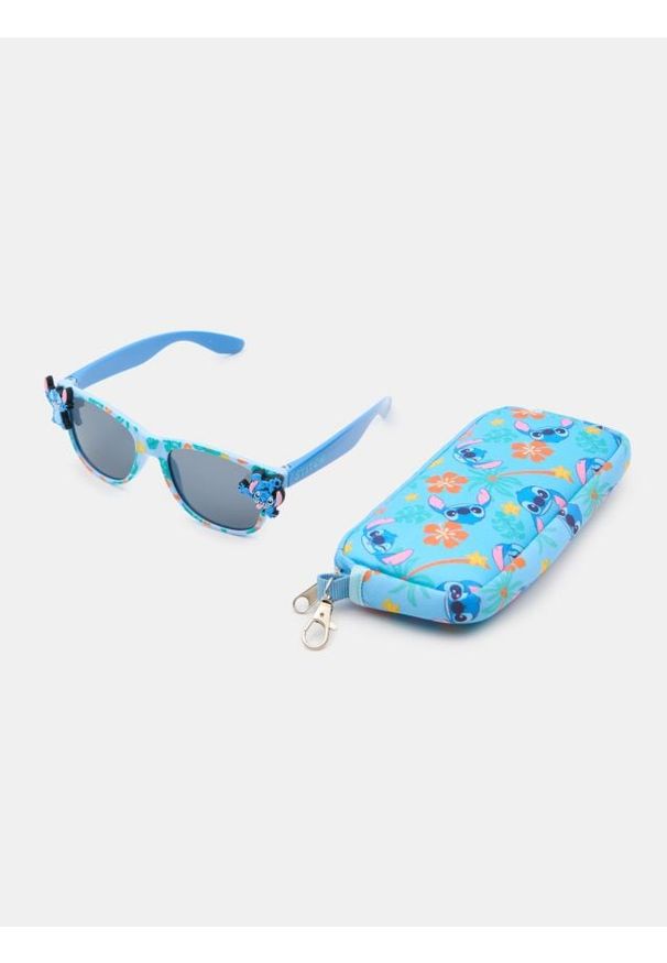 Sinsay - Okulary przeciwsłoneczne z etui Stitch - wielobarwny