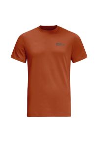Koszulka męska Jack Wolfskin Essential. Kolor: czerwony. Sport: turystyka piesza