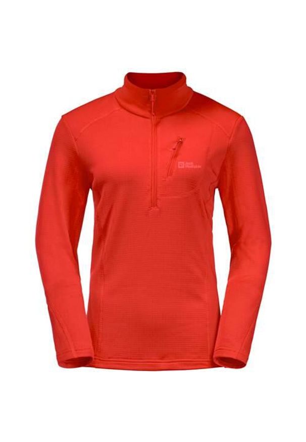 Bluzy sportowa damska Jack Wolfskin Kolbenberg. Kolor: czerwony