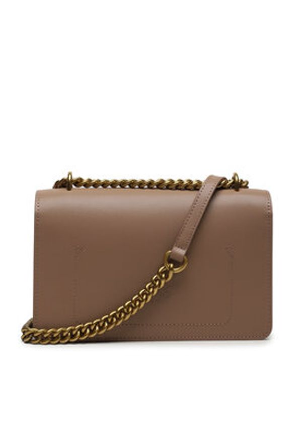 Pinko - PINKO Torebka Love One Mini Dc AI 23-24 PCPL 100074 A0F1 Beżowy. Kolor: beżowy. Materiał: skórzane