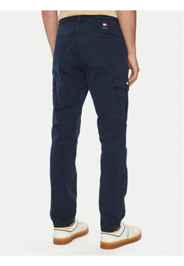 Tommy Jeans Spodnie materiałowe Austin DM0DM19489 Granatowy Regular Fit. Kolor: niebieski. Materiał: bawełna