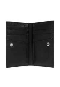 Calvin Klein Portfel Emblem Hw Pebble Snap Cardholder LV04F1127G Czarny. Kolor: czarny. Materiał: skóra #2