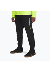 Spodnie do biegania męskie Under Armour Run. Kolor: czarny. Sport: bieganie