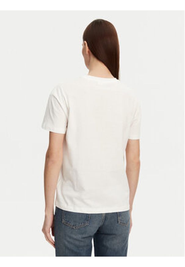Marc O'Polo Denim T-Shirt 500 0005 916 Biały Relaxed Fit. Typ kołnierza: polo. Kolor: biały. Materiał: bawełna