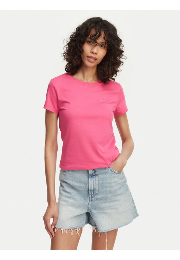 BOSS T-Shirt C Esogo 1 50506973 Różowy Regular Fit. Kolor: różowy. Materiał: bawełna