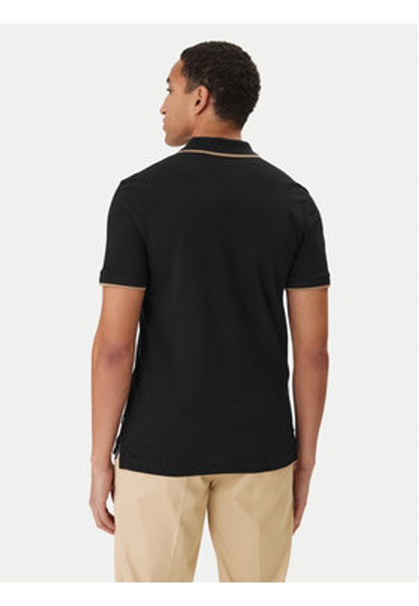 BOSS Polo Parlay 190 50494697 Czarny Regular Fit. Typ kołnierza: polo. Kolor: czarny. Materiał: bawełna
