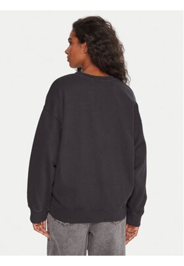Roxy Bluza Lineup ERJFT05006 Czarny Relaxed Fit. Kolor: czarny. Materiał: bawełna