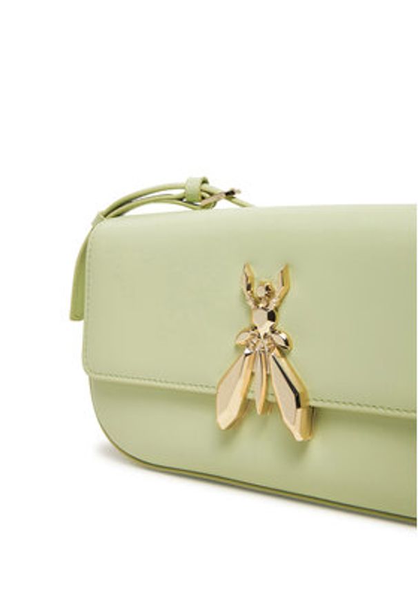 Patrizia Pepe Torebka 8B0231/L061 Zielony. Kolor: zielony. Materiał: skórzane