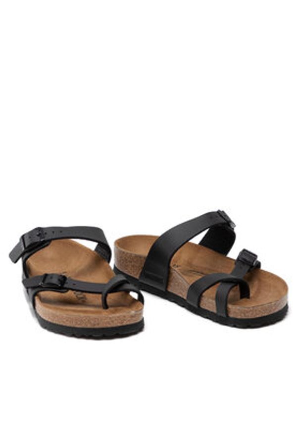 Birkenstock Japonki Mayari 0071791 Czarny. Kolor: czarny. Materiał: skóra