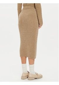 Liu Jo Spódnica midi WF4391 MA43P Beżowy Regular Fit. Kolor: beżowy. Materiał: syntetyk