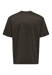 Only & Sons T-Shirt Fred 22022532 Brązowy Relaxed Fit. Kolor: brązowy. Materiał: bawełna #6