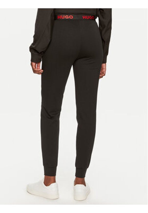 Hugo Spodnie dresowe Sporty Logo 50520499 Czarny Regular Fit. Kolor: czarny. Materiał: bawełna, syntetyk