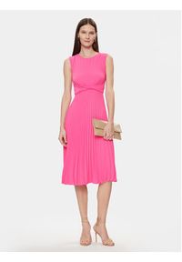 Nissa Sukienka koktajlowa RZ14841 Różowy Slim Fit. Kolor: różowy. Materiał: syntetyk. Styl: wizytowy #7