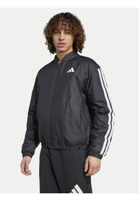 Adidas - adidas Kurtka bomber Essentials 3-Stripes JD1294 Czarny Loose Fit. Kolor: czarny. Materiał: syntetyk