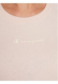 Champion T-Shirt Side Tape 115578 Różowy Regular Fit. Kolor: różowy. Materiał: bawełna #5