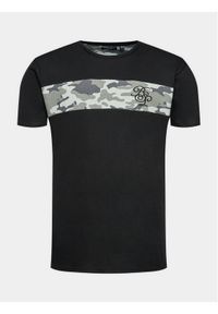 Brave Soul T-Shirt MTS-149NESMITH Czarny Regular Fit. Kolor: czarny. Materiał: bawełna