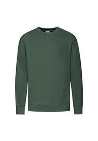 FRUIT OF THE LOOM - Lekka Bluza Rozpinana Unisex Dla Dorosłych. Kolor: zielony