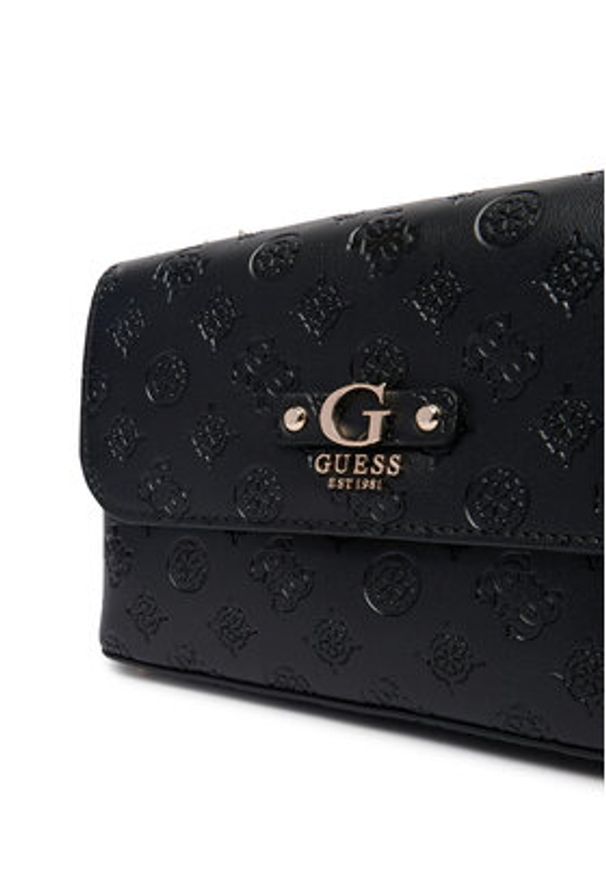 Guess Torebka Dita HWPD76 02210 Czarny. Kolor: czarny. Materiał: skórzane