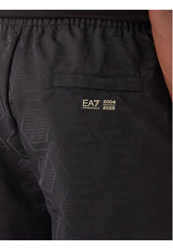 EA7 Emporio Armani Spodnie dresowe 7M000264 AF13722 UC001 Czarny Modern Fit. Kolor: czarny. Materiał: syntetyk