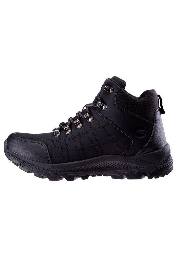 Hi-tec - Męskie Buty Mengelo Mid Cut. Kolor: czarny. Sport: turystyka piesza