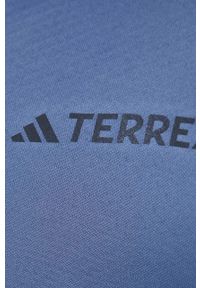 adidas TERREX bluza sportowa Multi kolor niebieski gładka. Kolor: niebieski. Materiał: polar, skóra, dzianina, materiał. Wzór: gładki. Styl: sportowy #2