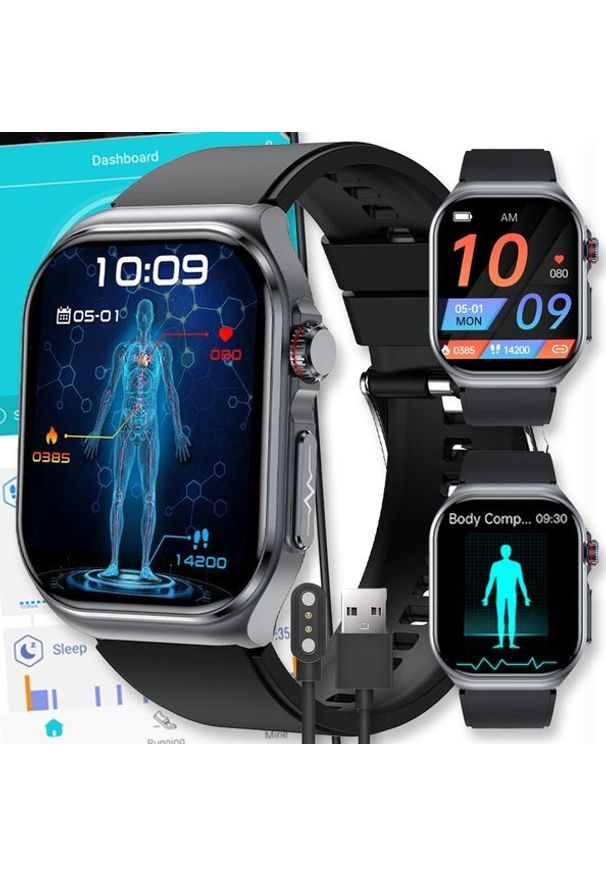 Smartwatch Active Band SMARTWATCH ZEGAREK WATCH DAMSKI MENU PL POLSKIE ROZMOWY MĘSKI AMOLED SPORT ET585. Rodzaj zegarka: smartwatch. Styl: sportowy