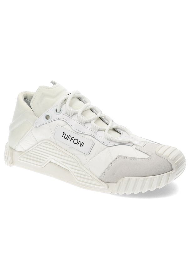 Białe Sneakersy Tuffoni Modne Obuwie Damskie. Okazja: na co dzień. Kolor: biały. Materiał: materiał. Styl: casual