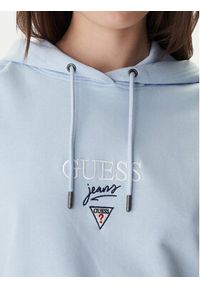 Guess Jeans Bluza W6RQ00 K68I4 Błękitny Relaxed Fit. Kolor: niebieski. Materiał: bawełna #4