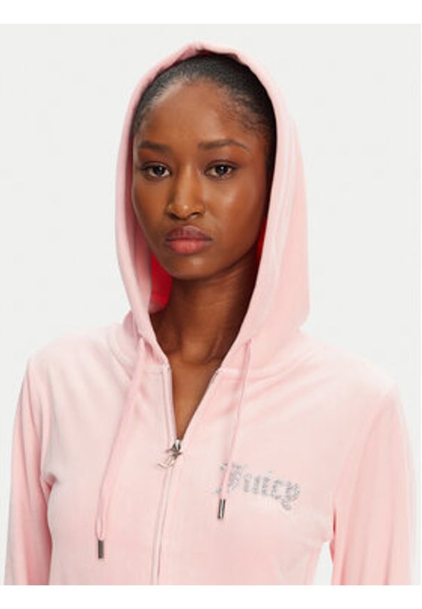 Juicy Couture Bluza Robertson JCBAS125805 Różowy Regular Fit. Kolor: różowy. Materiał: syntetyk