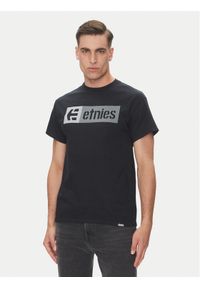 Etnies T-Shirt New Box 4130002282 Czarny Regular Fit. Kolor: czarny. Materiał: bawełna