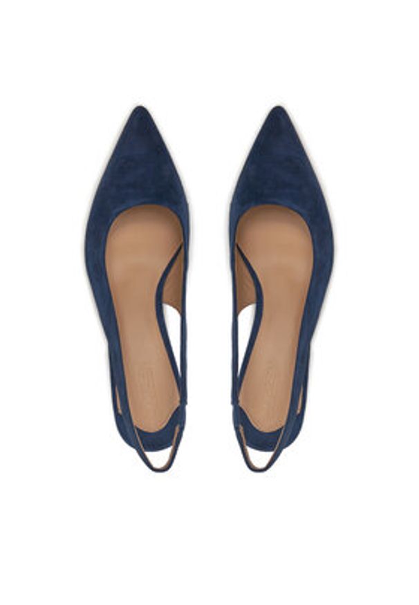 Lauren Ralph Lauren - LAUREN RALPH LAUREN Sandały Lolah II 802959263001 Granatowy. Kolor: niebieski. Materiał: zamsz, skóra
