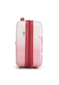 Wittchen - Kosmetyczka podróżna z ABS-u z nadrukiem różowa. Kolor: różowy. Wzór: nadruk #6