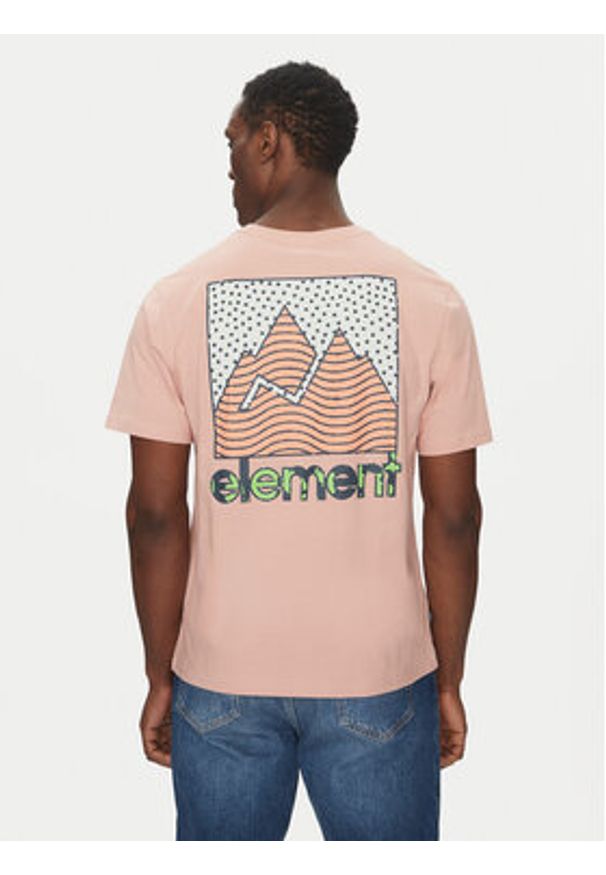 Element T-Shirt ELYZT00496 Różowy Regular Fit. Kolor: różowy. Materiał: bawełna