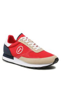 Trussardi Jeans - Trussardi Sneakersy 77A00512 Czerwony. Kolor: czerwony. Materiał: materiał #6