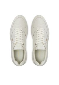 TOMMY HILFIGER - Tommy Hilfiger Sneakersy Lux Pointy Court Sneaker FW0FW07991 Écru. Materiał: skóra #3