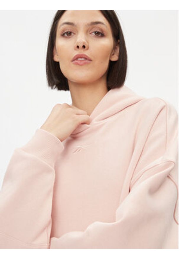 Reebok Bluza Lux IL2104 Różowy Oversize. Kolor: różowy. Materiał: bawełna