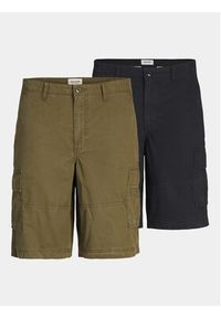 Jack & Jones - Jack&Jones Komplet 2 par szortów sportowych Jpstcole 12258390 Czarny Loose Fit. Kolor: czarny. Materiał: bawełna. Styl: sportowy