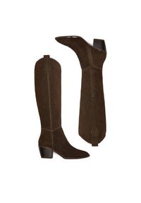 Badura Kozaki C-ANIYA-DX01381 Brązowy. Kolor: brązowy. Materiał: skóra, zamsz #8