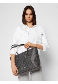 Calvin Klein Torebka Shopper Md K60K607427 Czarny. Kolor: czarny. Materiał: skórzane