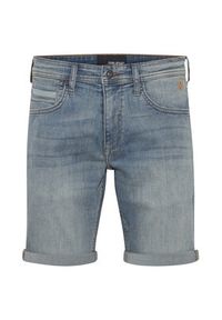 Blend Szorty jeansowe 20715430 Niebieski Regular Fit. Kolor: niebieski. Materiał: bawełna