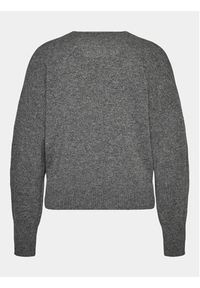 Sisley Sweter 1044M400T Szary Regular Fit. Kolor: szary. Materiał: wełna