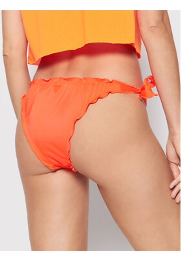 Guess Dół od bikini E02O20 MC044 Pomarańczowy. Kolor: pomarańczowy. Materiał: syntetyk