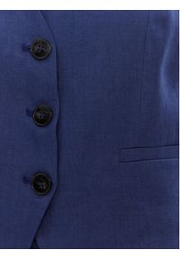 Marella Kamizelka Anemone 2515151012 Niebieski Regular Fit. Kolor: niebieski. Materiał: len #5