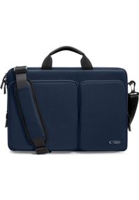 TECH-PROTECT - Torba Tech-Protect Defender Bag Laptop 17 granatowy. Kolor: niebieski. Materiał: materiał. Styl: elegancki, casual