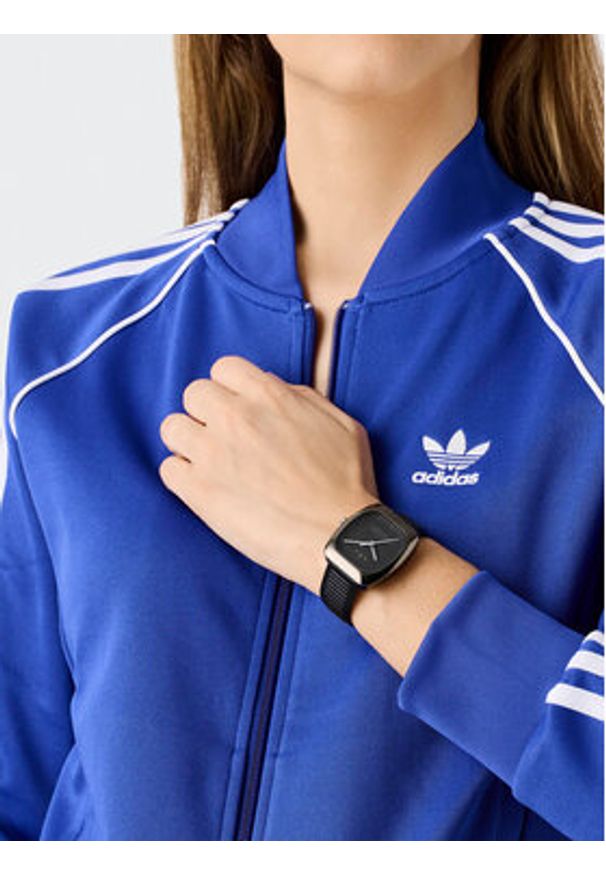 Adidas - adidas Zegarek Retro Wave One AOSY24527 Czarny. Kolor: czarny. Styl: retro